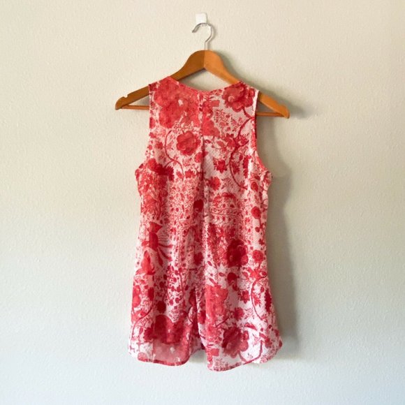 Converse One Star Sleeveless Pink Floral Pleated - Picture 3 of 5